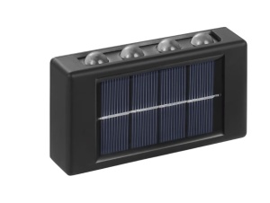 Lampa Solara cu 8 leduri, iluminare sus-jos, pachet 2 lampi, baterie 600mAh, 8-10 ore lumina