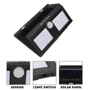 Lampa solara de perete KATHODE® cu senzor de miscare si lumina cu 40 leduri - Img 3