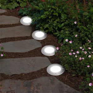 Lampa Solara Tip Spot, 8 Leduri, 11.5X13 Cm, Impermeabil, Argintiu, Metal/Sticla, iKlassQeer - Img 5