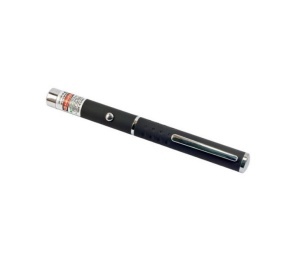 Laser pointer verde cu 5 capete interschimbabile, de tip pix, pentru camping, metalic