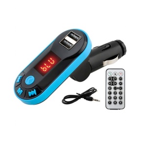 Modulator FM Auto MP3 Bluetooth cu Dublu USB, Telecomanda si Cablu Jack-Jack AUX