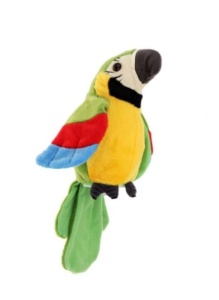 Papagal vorbitor interactiv, misca aripiile, repeta tot ce aude, acumulator inclus, multicolor, 18 cm - Img 3