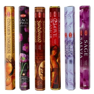 Set 120 Betisoare parfumate, Black Opium, Love, Lemn Sandalwood, Vanilla, Scortisoara cu mandarina, Salvie