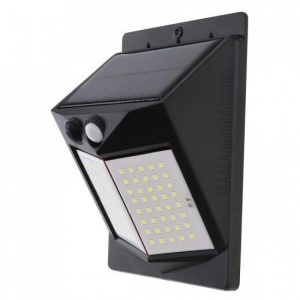 SET 2 lampi cu incarcare solara, 80 x LED, senzor de miscare KATHODE - Img 2