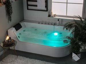 Set 2 x Lampa LED rezistenta la apa, RGB, pentru, cada, acvariu, pahar, jacuzzi, piscina, cu telecomanda, 7 x 2.7 cm - Img 6