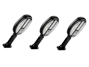 Set 3 x lampa cu incarcare solara, 66 x LED SMD, 3 moduri de functionare, buton ON/OFF, telecomanda inclusa HB-8188B K KATHODE