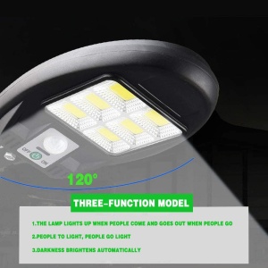 SET 4 lampi cu incarcare solara, 48 x LED COB, senzor de miscare, lumina, amurg KATHODE - Img 7