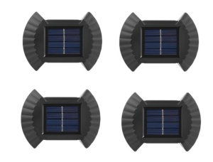 Set 4 Lampi solare de perete, 2 LED-uri, lumina calda, acumulator 700mAh - Img 2
