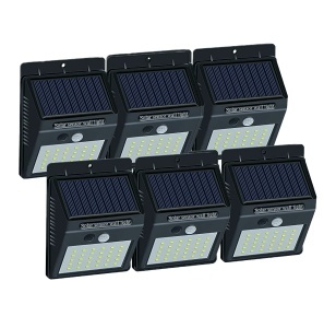 Set 6 Lampi bright 30 LED Solare cu senzor de miscare si lumina 1 mod iluminare - Img 2