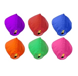 Set 6 lampioane, biodegradabile, 62x42x30 multicolor K KATHODE