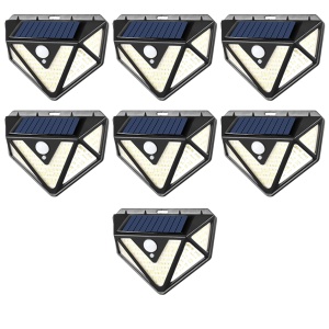 Set 7x Lampa cu Incarcare Solara cu 166 de LED-uri DELINY, SMD, cu Senzori de Miscare si Lumina