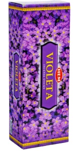 Set betisoare parfumate Violeta 6 bucati