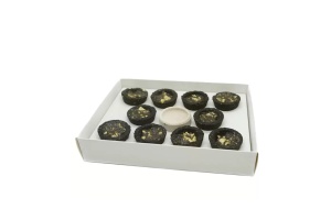 Set cupe cu carbune si rasina naturala HEM, pure house, 10 BUC, 1 suport - Img 2