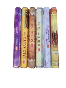 Set mixt 120 betisoare parfumate HEM, Opium, Palo santo, Musk, White Musk, Vanilla, Cinnamon si Suport din lemn cu motiv Copacul Vietii - Img 2