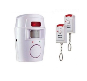 Sistem de alarma pentru imobile, wireless, 2 telecomenzi, senzor miscare, 105 dB