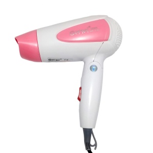 Uscator de par Gemei GM-1756, Alb/Roz, 1200 W