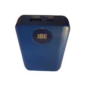 Baterie externa portabila 2600 mAh, 1 port de incarcare USB, afisaj led digital, albastru, K KATHODE - Img 2