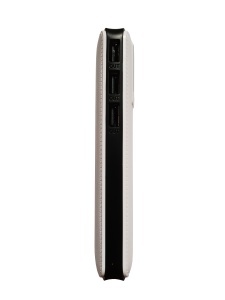 Baterie Externa Powerbank 12.000 mAh Cu 3 Porturi USB Pentru Incarcare, Alb/Negru - Img 3