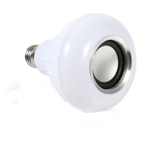 Bec inteligent cu difuzor, E27, tip boxa, 12W, bluetooth, controlabil prin aplicatie Android/iOS, LED RGBW si adaptor de priza 220V - Img 3