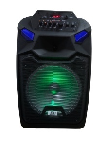 Boxa profesionala portabila JRH, bluetooth, USB, telecomanda si microfon wireless inclus, putere 1000 W - Img 2