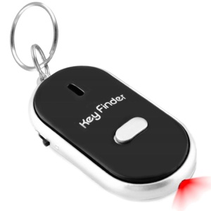 Breloc Anti-Pierdere Chei cu Functie de Localizare si Gasire prin Fluierat si Iluminare LED, Negru/Argintiu - Img 2