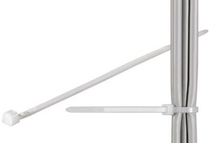Brida de plastic Kathode 5 x 250mm alb 100 bucati