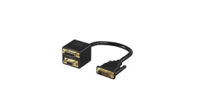 Cablu adaptor 24+1 DVI-I la DVI-I mama 24+1 si VGA