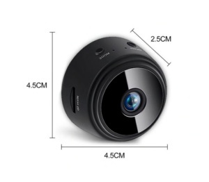 Camera de supraveghere, Vaxiuja, Wi-fi, Calitate video HD 1080P, Senzor miscare, mini, Wireless, Negru - Img 4
