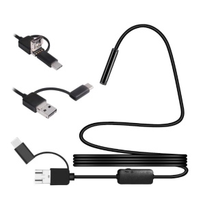 Camera endoscopica 5.5 mm, USB tip C, 5 metri, 6 LED-uri, Android