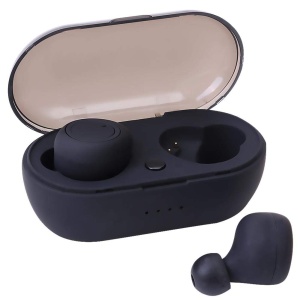 Casti bluetooth TWS 5 Wireless, Microfon, BT 5.0, Control Touch, Dock, Android iOS Windows, Negru - Img 5