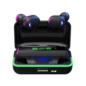 Casti bluetooth wireless 5.3, rezistente la apa, indicator baterie, asistent vocal, cutie reincarcare E10 K KATHODE