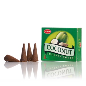 Conuri Parfumate HEM, Coconut, 10 buc - Img 2