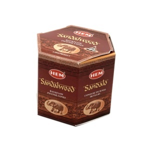 Conuri parfumate HEM Sandalwood , backflow fum greu - 40 buc - Img 3