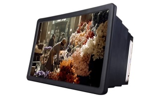 Dispozitiv pentru marirea ecranului de la telefon Mobile Cinema, cu stativ, efect 3D,19 x 12 x 10 cm, portabil , usor de folosit, negru,doty