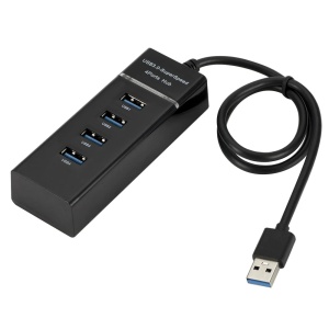 Hub USB 3.0 cu 4 porturi, 5 Gbps, led indicator, cablu 30 cm, negru K KATHODE