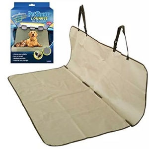 Husa auto pentru protectie si transport animale, caini si pisici, pentru bancheta autoturismului, impermeabila, antialunecare, bej, 140 x 140 cm - Img 3