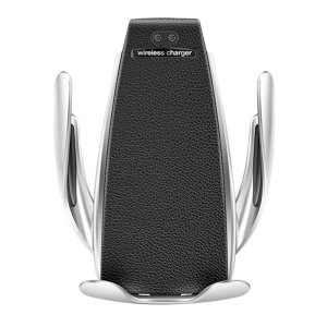 Incarcator , suport auto wireless inteligent ,Marca Hoverwheel ,QI wireless standard, model S5® Wireless Charger, Silver-Black, putere in iesire 5w,7,5,10w, compatibil cu toate tipurile de telefon care suporta incarcare wireless., slp - Img 3