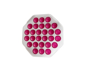 Jucarie anti-stres POP IT octagon alb-roz K KATHODE