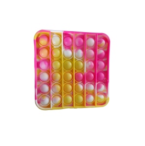 Jucarie anti-stres POP IT patrat - roz, galben K KATHODE