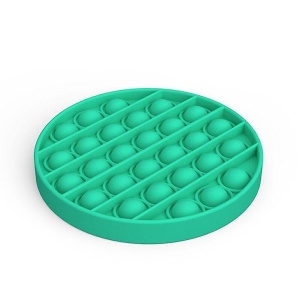 Jucarie Push Pop Bubble Fidget, Pop It, rotund, verde, 12 cm, Urban Trends ®