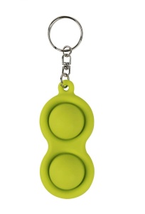 Jucarie senzoriala antistres, Breloc Pop It Now, verde neon