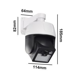 Lampa cu incarcare solara, tip camera falsa, 44 x SMD LED, rotire 360°, indicator LED, 3 moduri de iluminare K KATHODE - Img 5