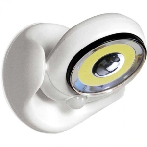 Lampa cu led cu senzor de miscare, 360 grade, Quasar & Co., 14 x 12 x 12 cm, plastic, alb - Img 3