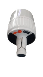 Lampa portabila tip bec cu incarcare la retea si solara, 5 moduri de iluminare, indicator lumina baterie, alb rece KATHODE - Img 2