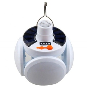 Lampa Solara 30 LED-uri - Pliabila, Prindere cu Carlig, 5 Moduri de Luminare, IP65, 20 W, Alb