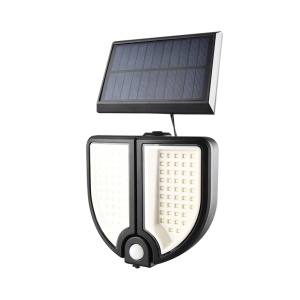 Lampa solara ajustabila Tiessa, cu telecomanda, 90 de LED-uri, 3 moduri de functionare, rezistenta la apa