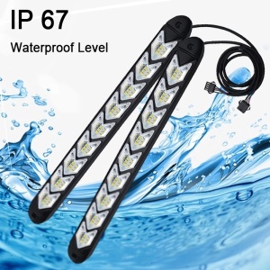 Lumini de zi, DRL, cu semnalizare dinamica / secventiala stil sageata, 25 cm - 9 module - Img 5