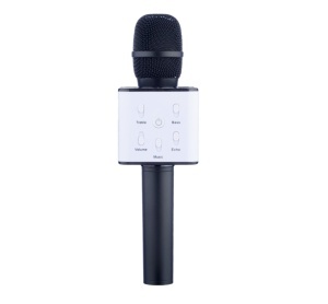Microfon Karaoke Wireless cu Bluetooth Q7-M2 cu Boxa inclusa, Negru