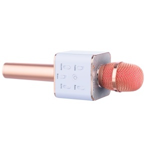 Microfon Soundvox™ Q7, Karaoke, Wireless, Bluetooth, Difuzor inclus, Roz - Img 2