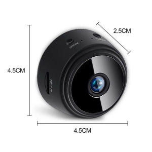 Mini Camera de Supraveghere Ultradion A9, Dispozitiv pentru Spionaj, Design Compact, Subtil si Usor de Ascuns, Aplicatie pentru telefon, Wifi, Stand Magnetic, 500 mAh, Senzor miscare, Vedere nocturna, Negru - Img 2